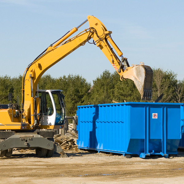 are there any restrictions on where a residential dumpster can be placed in East Point